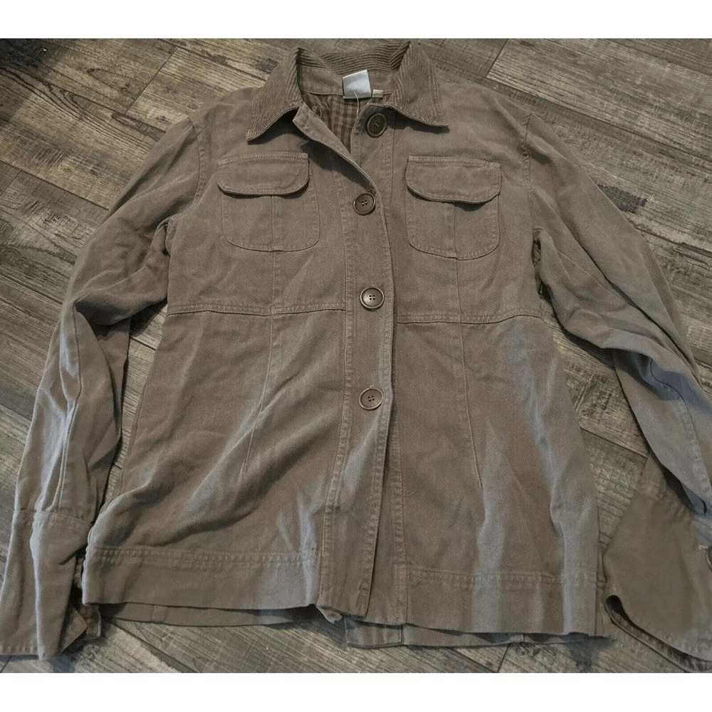 Johnny Was Collection‎ Shirt Jacket Brown Small